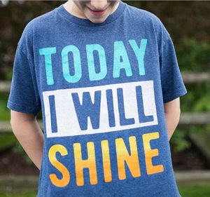 Man wearing tee shirt signifying overcoming behavior issues with therapy