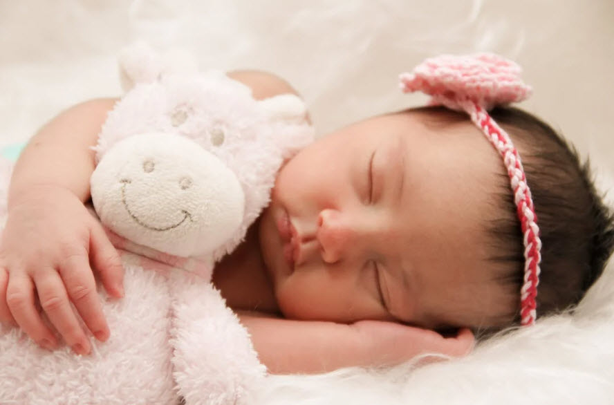 Sleeping baby depicting insomnia sleep therapy