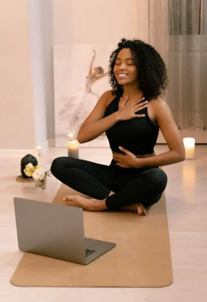 Image of a telehealth therapy treatment